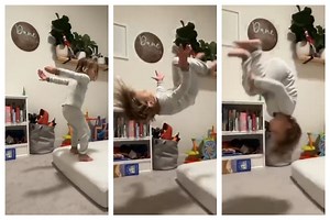 Viral Video: Little Girl Performs Perfect Backflip Like It’s 'Child’s Play’ | Watch