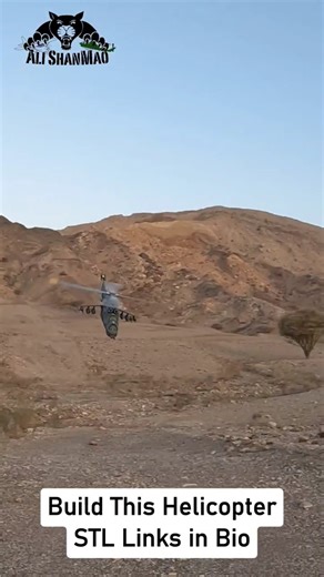 This 3D printed RC Mi24 Hind helicopter is on another level #shorts