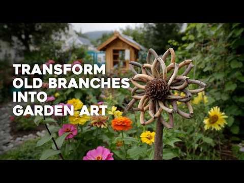 🪵 Transform Dead Branches Into Stunning Garden Decorations: Creative Upcycling Ideas