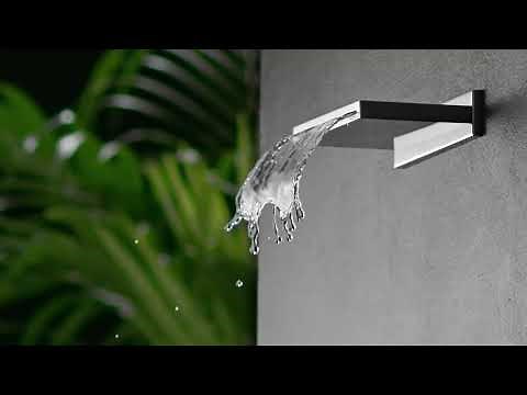 Aquatica Spring RC-235/140 Wall-Mounted Built-In Waterfall Shower