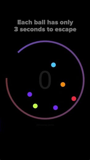 Can it escape? 🤔 #satisfyingvideo #physics #bouncingball