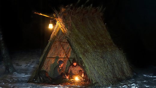 Primitive Viking House Build: Handcrafted Bushcraft Adventure