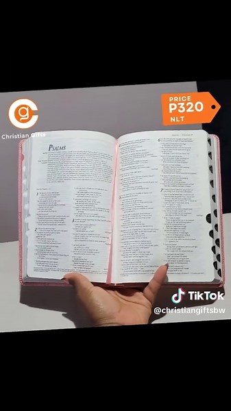 NLT Pink Pattern Faux Leather Bible – Perfect Gift for Any Occasion. Discover the New Living Translation® (NLT) Standard Edition in a beautiful pink patterned faux leather cover. Designed for readability, the NLT uses clear, contemporary language that makes God’s Word easy to understand and apply in everyday life. This thumb-indexed edition ensures quick access to your favourite scriptures, making it ideal for study, reflection, and daily devotion. What makes the NLT special? It balances accurac