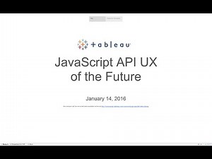 Think Data Thursday: JavaScript API UX of the Future