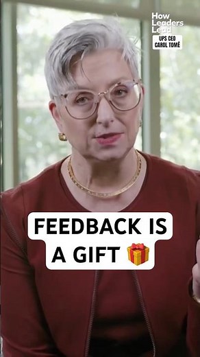 UPS CEO: Feedback Is A Gift 🎁