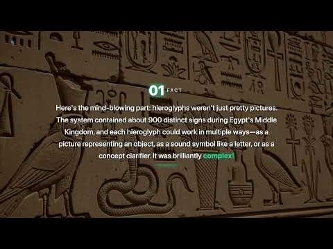 Ancient Egyptian Hieroglyphs — One of the World's First Writing Systems