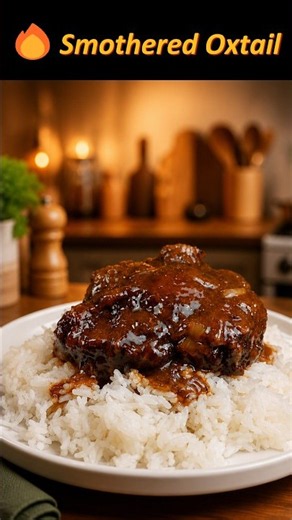 Smothered Oxtails So Tender They Fall Apart! 😋 #cooking #food #easyrecipe #shorts
