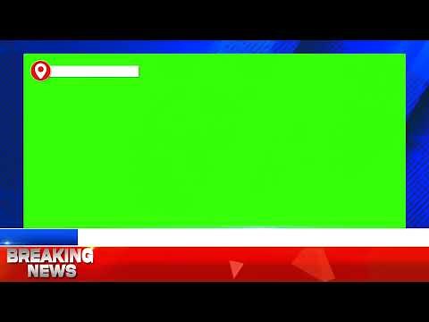 Breaking News Green Screen Frame || News Frame Green Screen || No Copyright
