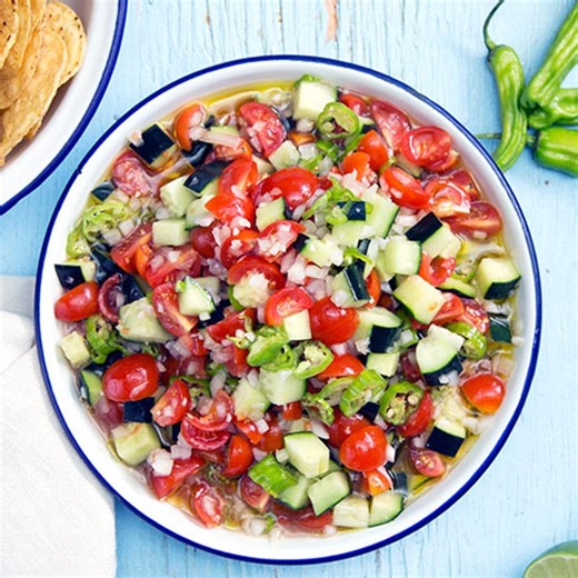Cucumber & Shishito Pepper Salsa