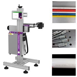 [Hot Item] Automatic Assembly Line PVC PP PE Pipe Cable Fiber Laser Marking Machine
