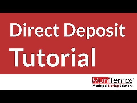TUTORIAL - How to fill out a Direct Deposit ACH Form