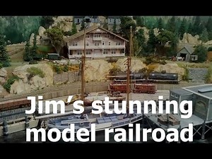 HO scale lumber mill and harbor