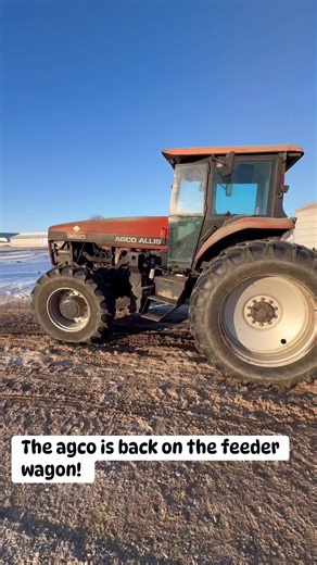 den Hoed Dairy on Instagram: "Now that it’s a little warmer out we can put the agco back on the feeder wagon! So why do we not run this tractor in the cold? This tractor has an air cooled Deutz engine and does not do well in the cold when it comes to starting. But I must add this tractor is probably the best, most reliable tractor we have ever owned with a ton of hours on it and it just keeps going! 🚜 #tractor #deutz #farm"