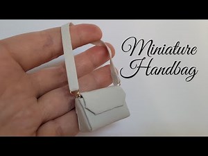 DIY Miniature Handbag | Barbie Doll Handbag | How to make Barbie clothes