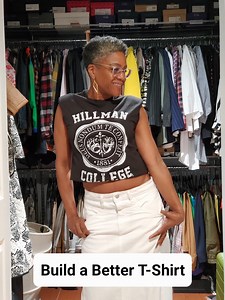 1.8M views · 10K reactions | Feminizing a standard t-shirt... I only...