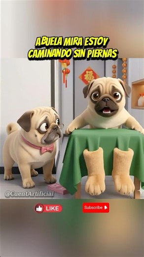 Grandma thought the puppy didn't have legs 🤣😱