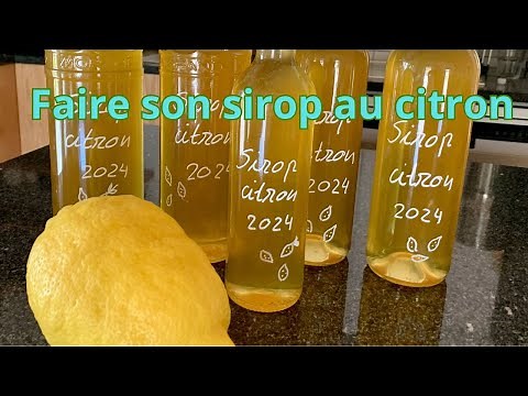 Making your own lemon syrup
