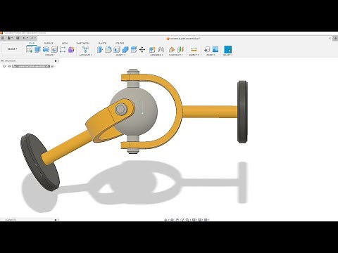 Fusion 360 assembly tutorial: The Universal Joint Animation