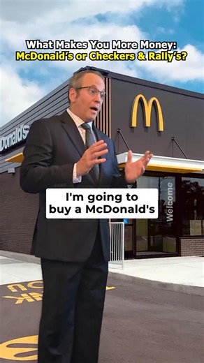 What Makes You More Money: McDonald’s or Checkers & Rally’s? 🤔 Follow if you want to learn how to build a profitable franchise and build real wealth! #franchisebusiness #franchisee #openingafranchise #incomestreams | The You Network