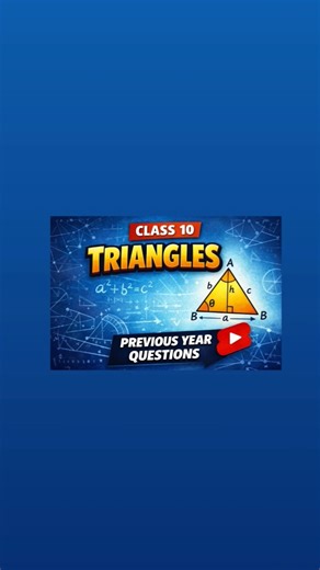 PYQ TRIANGLES Class10 #pyq #solution #boardexam2026 #class10 #triangle #trending #viral