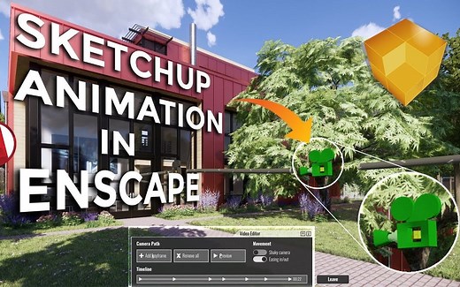 如何在Enscape中创建动画 基本操作和技巧 | How to Create an Animation in Sketchup - Enscape