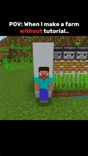 POV: Me trying to make a farm without tutorials..😅