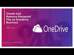 Create and Remove Password file on Onedrive Business - Tutorial Office365 #8
