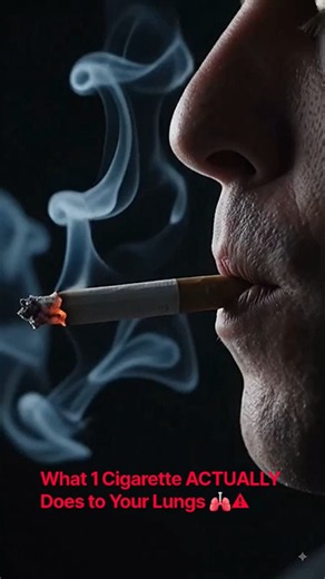 Watch what happens just seconds after inhaling. The toxic smoke freezes cilia instantly and scorches
