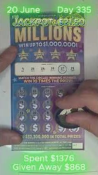 $10 Georgia Millions Day 335 - New Luck? #lottery #scratchoff