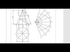 Development of Surfaces - Sectioned Cone