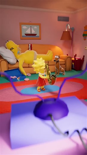 3D illustration Museum | 3D Art | NFTs on Instagram: "🎷 Lisa Simpson takes center stage — pouring her heart into the sax while iconic Simpsons moments flash around her: Steamed Hams, Moe’s funk dancing class, “man getting hit in groin by football,” and even the Old Gray Mare dancing guy. It’s chaotic, it’s hilarious, and it’s perfectly Simpsons. 💛 Credit: markcannatarofilms Inspired by: merme_lada 👉 Follow us for more creative tributes, animation gems, and 3D artistry that reimagines pop cult