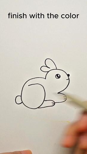 How to Draw a Cute Bunny with Numbers for Beginners