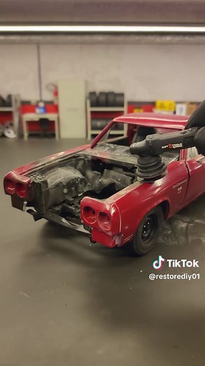 Restoring Chevrolet El Camino SS 454 Model Car