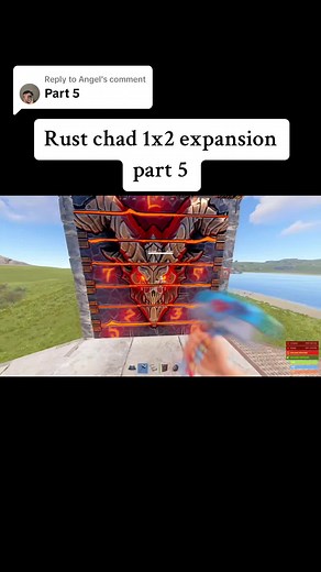 Replying to @Angel #rust #rustconsole #rustclips #rustgameplay #rustpc #rustbase #fyp #buildrust rust meta chad 1x2 base escpansion tutorial