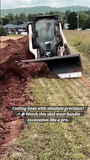 Precision Grading: Bobcat Skid Steer Prepping the Line