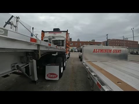 #754 Inspection Day and First Load The Life of an Owner Operator Flatbed Truck Driver