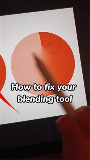 Art by MayBot on Instagram: "How to fix your blending brush in Procreate. #digitalart #arthack #blendingbrush #arttutorial #smudgetool"