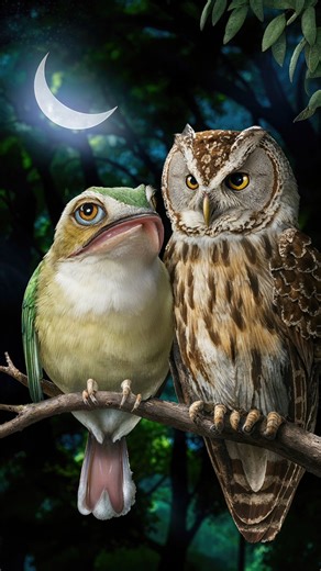 3.1K views · 60 reactions | The frogmouth is like an owl but more alien  #frogmouth #frogmouths #frogmouthbird #bird #birds #birdfreaks #wildlife #owl #owls #exoticbirds | Critters On Demand | Facebook