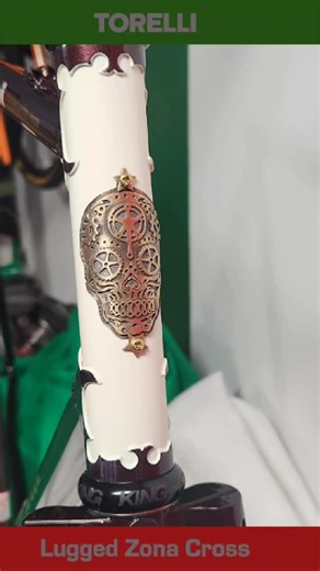 Torelli Bicycle Company on Instagram: "Torelli Lugged Zona Cross built custom with Richard's Newvex lugs. Painted Dark Cherry with Cream panels and Champagne vintage Torelli graphics. #steelisreal #torellisteel #columbusofficial #steelgravelbike"