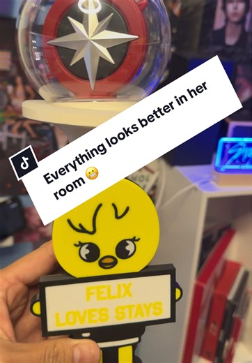 Another Stray Kids merch taken by my daughter 😭😭😭 when will I be able to have my own?? 😭😭 #skzoolightstickholder #lightstickholder #straykidsmerch #skzoomerch #tiktokshopholidayhaul