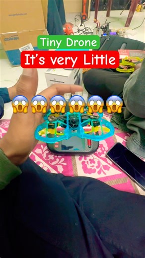 World’s Smallest FPV Drone in My Hand 😱 #dronevideo #fpvdrone