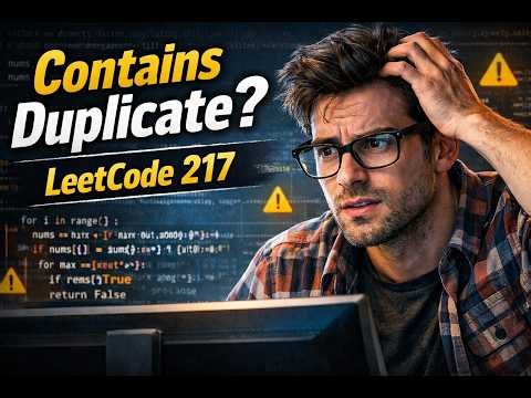 Contains Duplicate - LeetCode 217 - Python Interview Prep