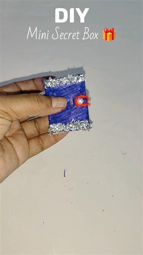Duniya ka sabse chota Secret Box! 😱💜 #miniature #shorts#diy #5minutecrafts #art #craft