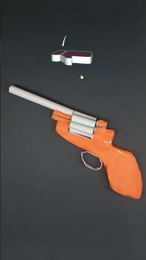 Origami gun training | paper gun without glue | paper Ak47 | revolver, paper Colt | paper weapons