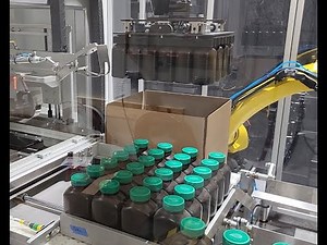 Robotic Case Packer and Palletizer for Nutraceutical Bottles