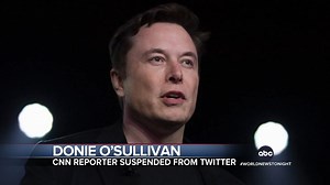 Twitter CEO Elon Musk is facing criticism after suspending several social media journalists with no warning. Janai Norman reports on the decision made by Musk, who has said he bought the company to ensure free speech. https://abcn.ws/3WbViQQ | ABC World News Tonight with David Muir