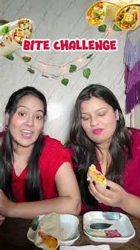 Obviously ka comeback hogya🤣 #foodiesisters #bitechallenge #sisters #viral #foodchallenge #wrap