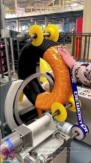 Automatic Car Tire Packing Machine #tools #shorts #viral #creative
