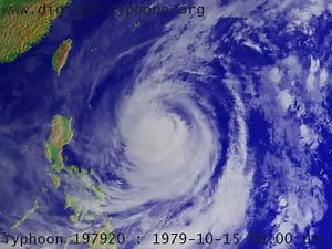 Typhoon Tip (1979) satellite animation
