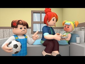 The Bacon Hair Hates Little Sister (Jealous Siblings) | ROBLOX Brookhaven 🏡RP | Roblox Animation